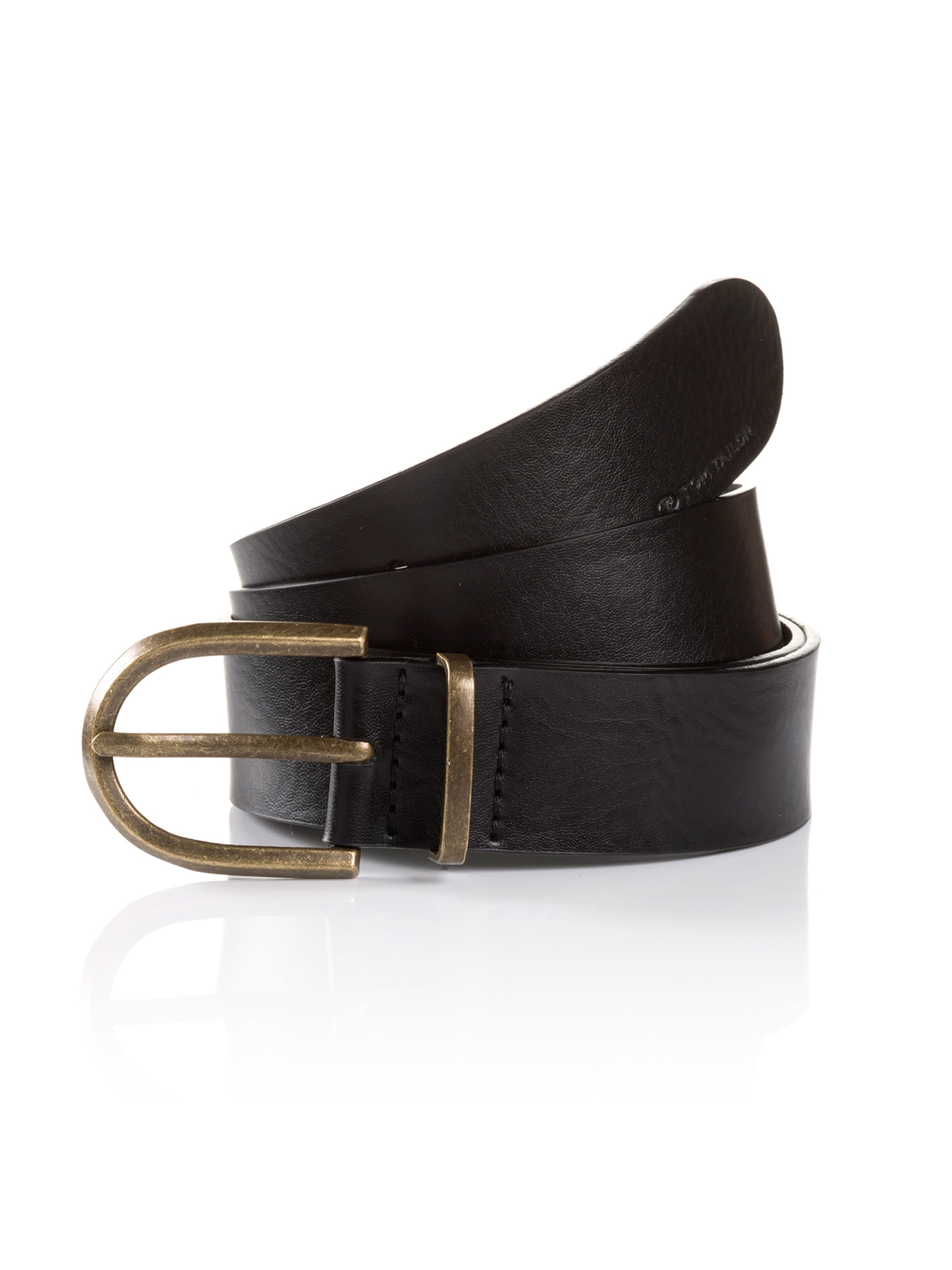 TOM TAILOR Ремень ' TTSYLKE ' в Черный: спереди