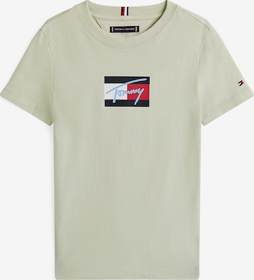 TOMMY HILFIGER Tričko - Zelená: predná strana
