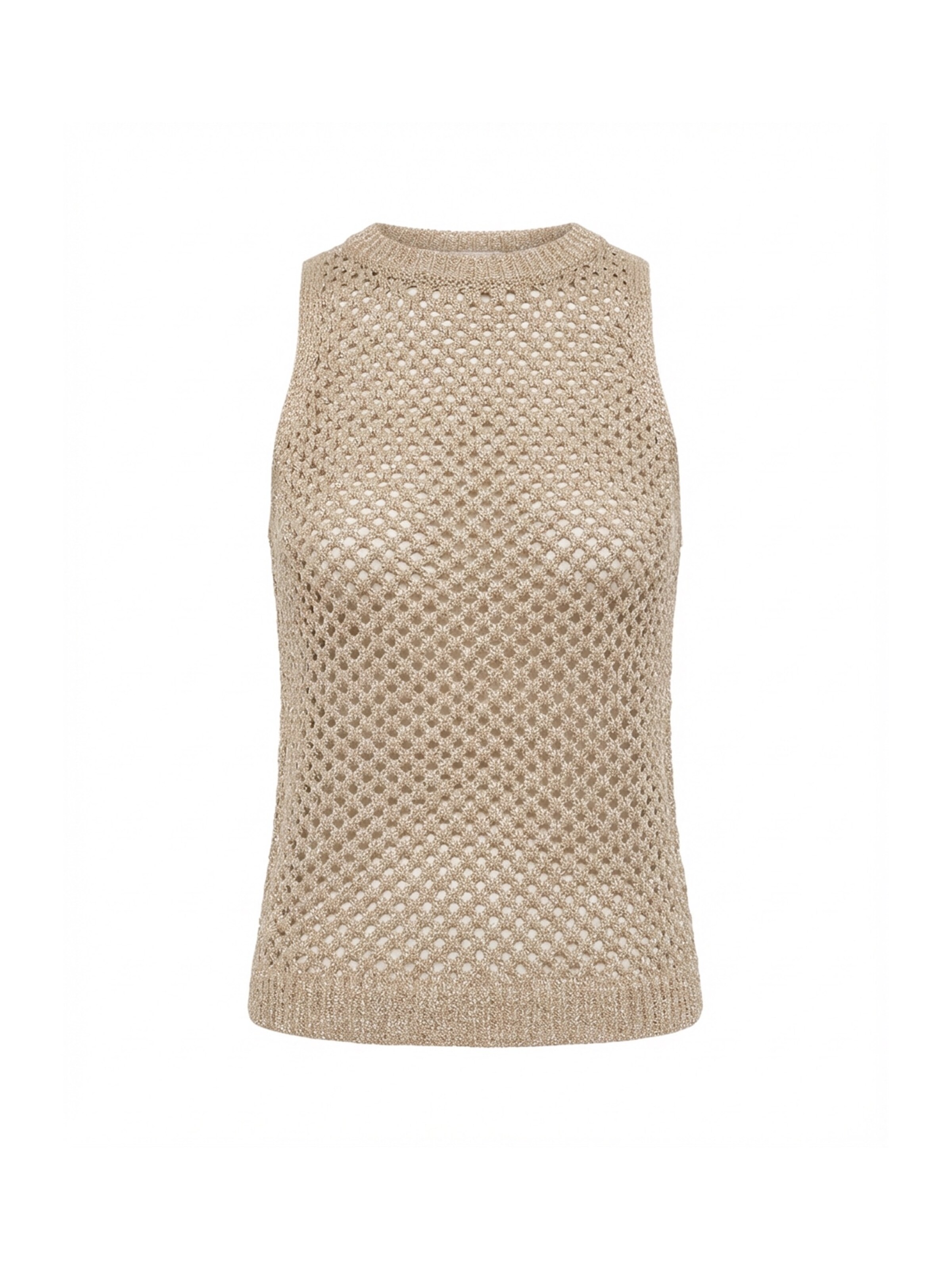 Guido Maria Kretschmer Women Top z dzianiny 'Paola' w kolorze beżowy: przód