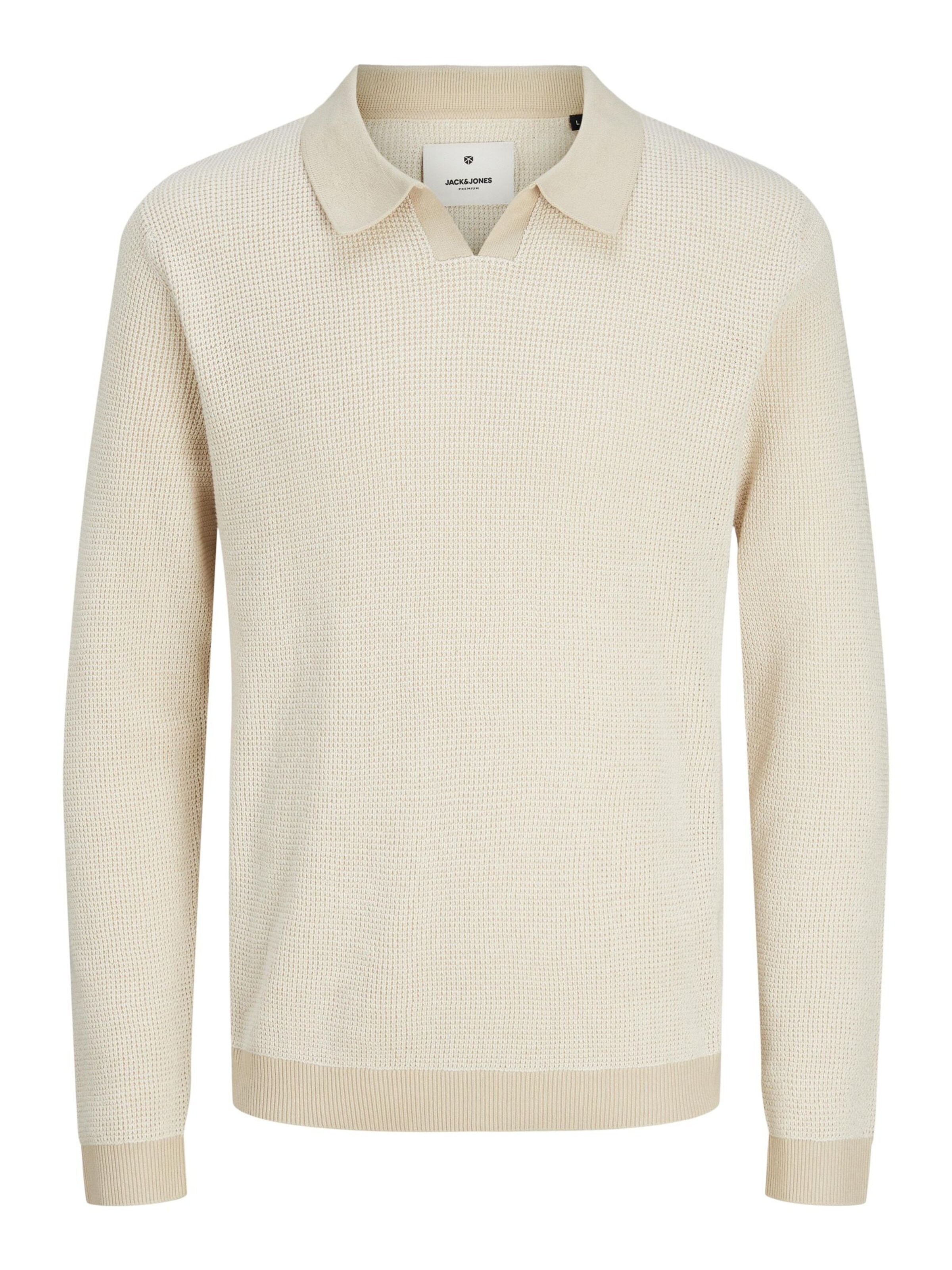 JACK & JONES Sweater in Beige: front