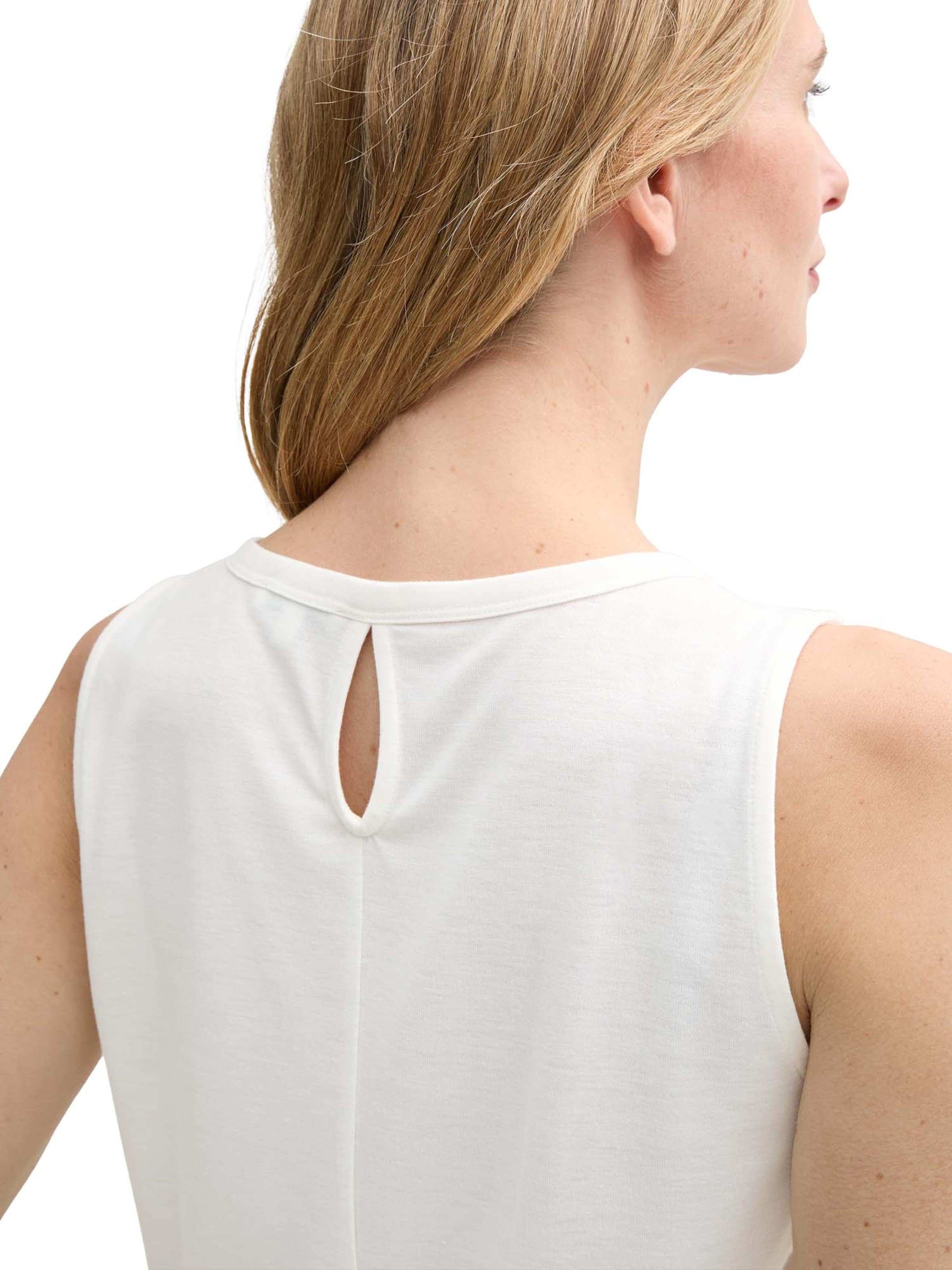 TOM TAILOR Τοπ σε λευκό