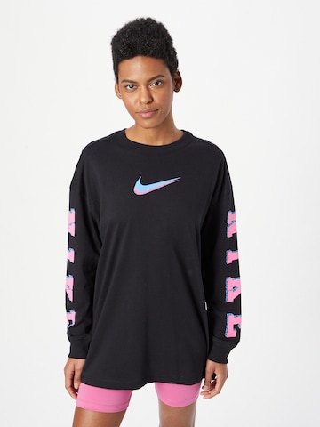 T-shirt Nike Sportswear en noir : devant