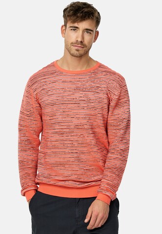 Pull-over 'Manfred ' INDICODE JEANS en orange : devant