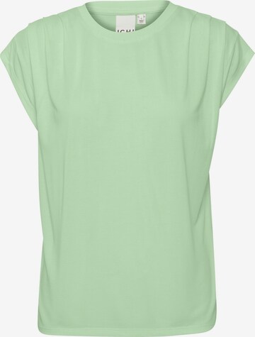 ICHI Shirt ' LISKEN ' in Groen: voorkant