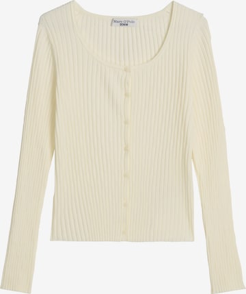Marc O'Polo DENIM Gebreid vest in Wit: voorkant