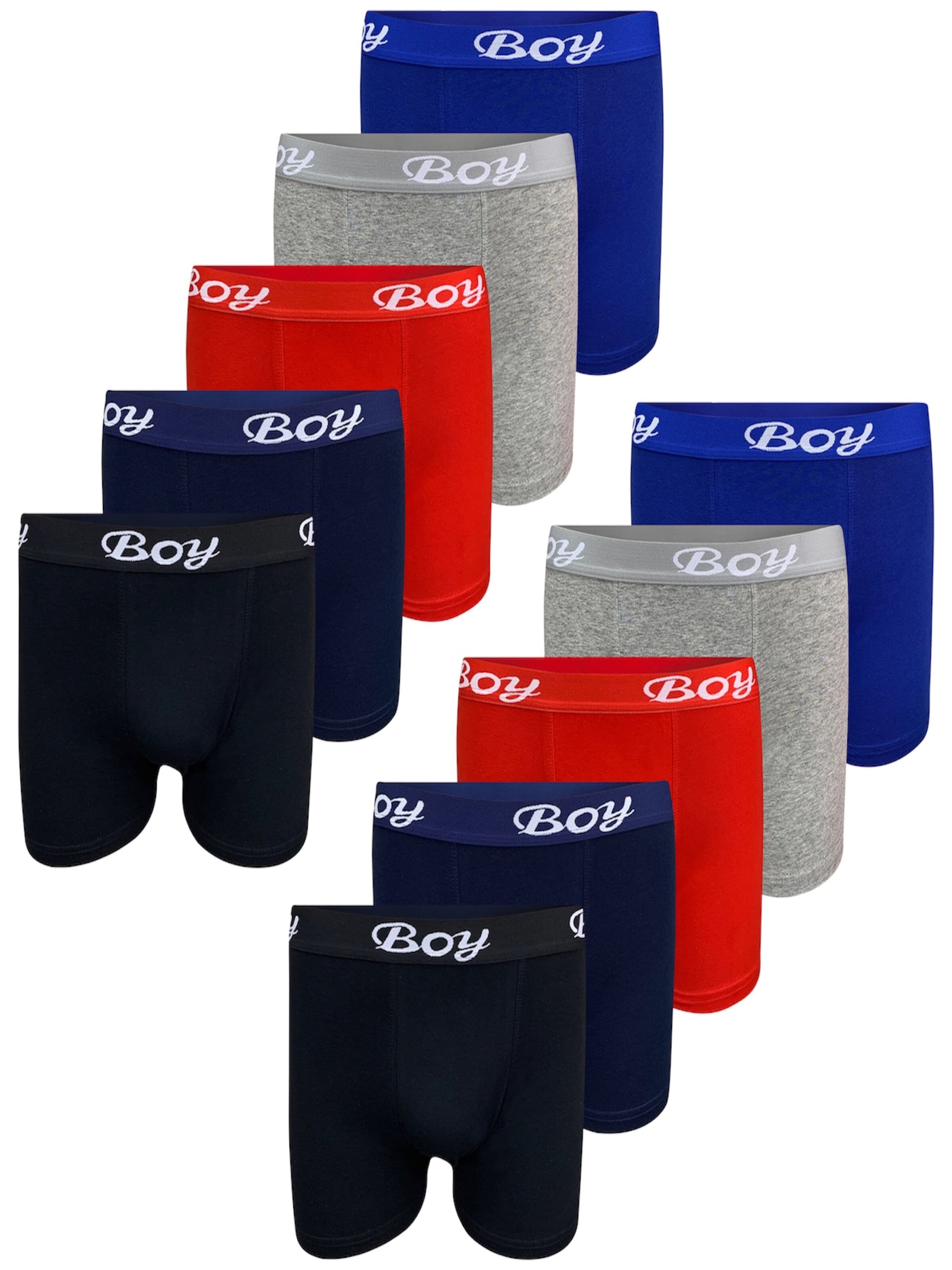 LOREZA Unterhose 'Jungen Boxershorts Finn'‌‌‌‌‌‌ in Mischfarben: Vorderseite