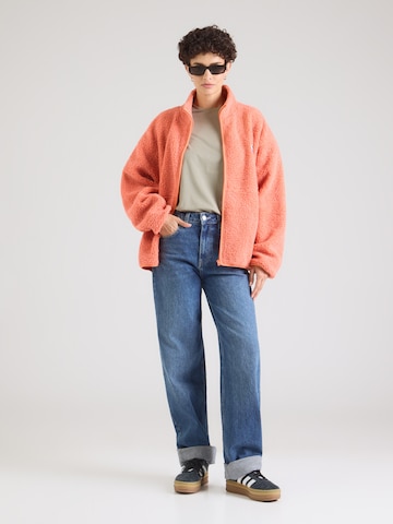 AMERICAN VINTAGE Fleece jas 'HOKTOWN' in Oranje
