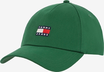Casquette Tommy Jeans en vert : devant