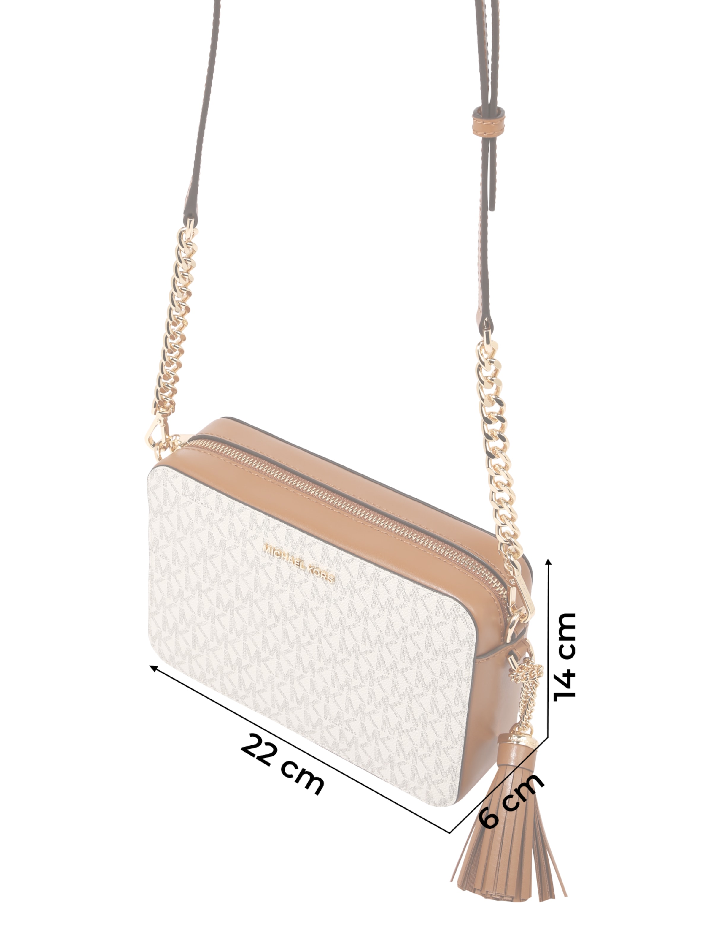 MICHAEL Michael Kors Чанта с презрамки в бежово