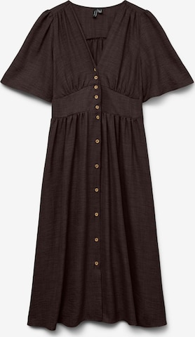 Vero Moda Curve Kleid 'VMCMelaney' in Braun: Vorderseite