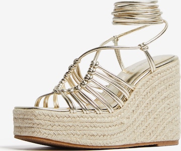 Bershka Sandal i guld: framsida