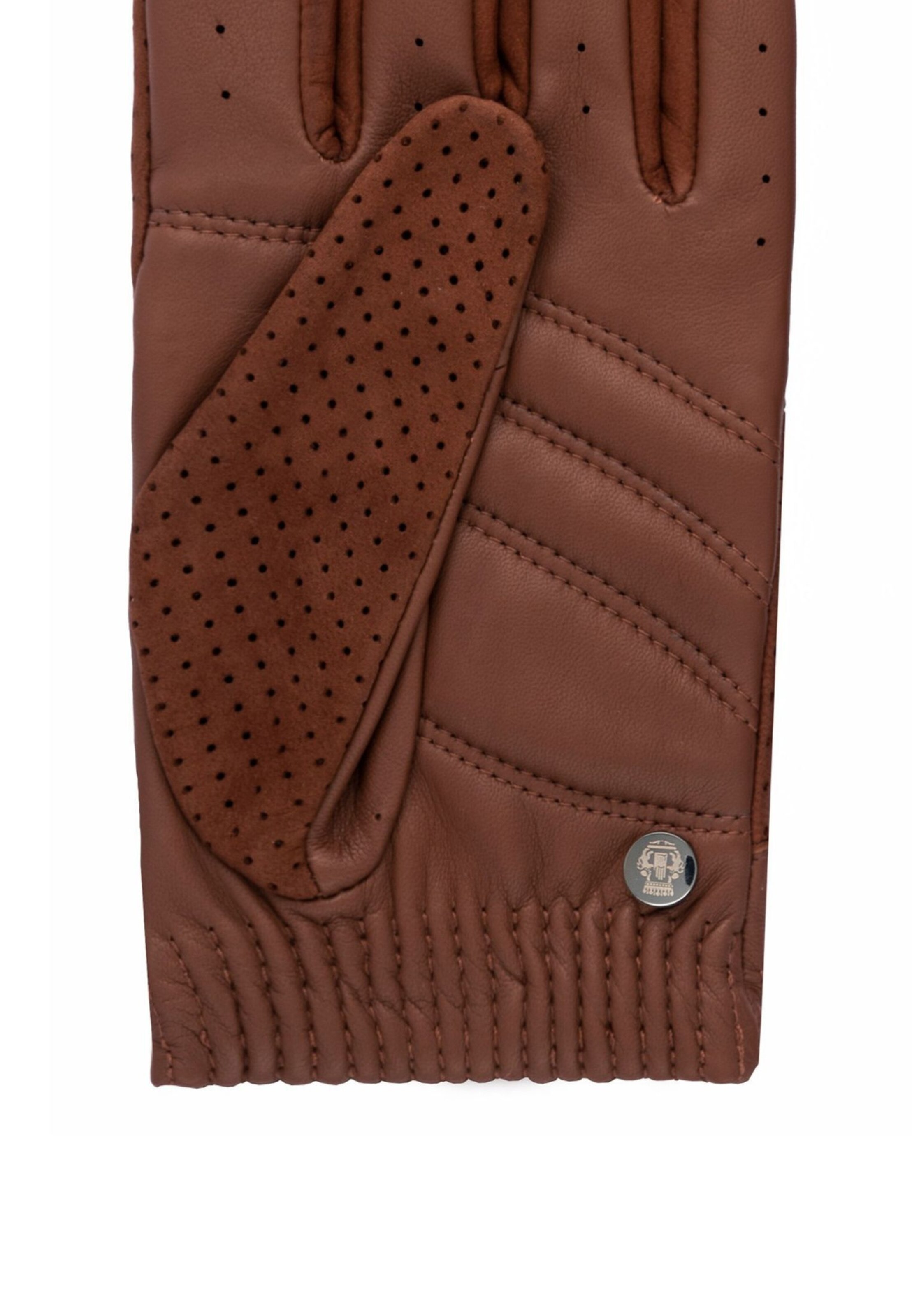 Mezzoguanti 'FERRARA TOUCH' di Roeckl in marrone