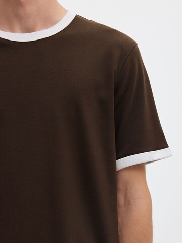 SELECTED Shirt in Brown