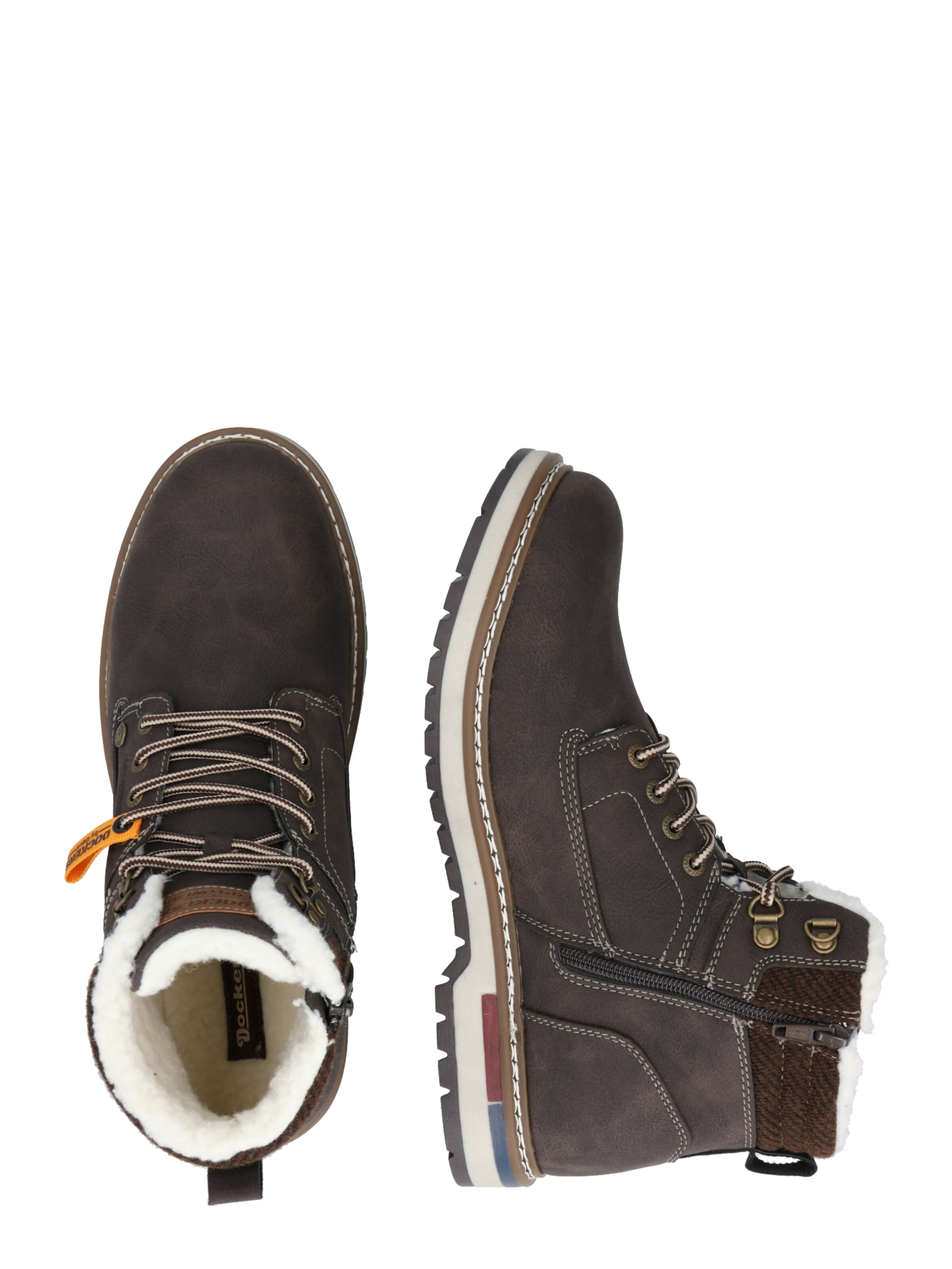 Dockers by Gerli Μπότες με κορδόνια σε καφέ