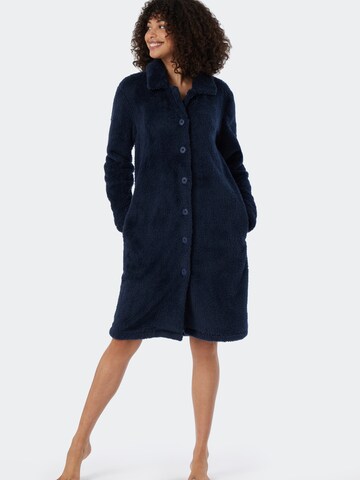 SCHIESSER Long Bathrobe in Blue