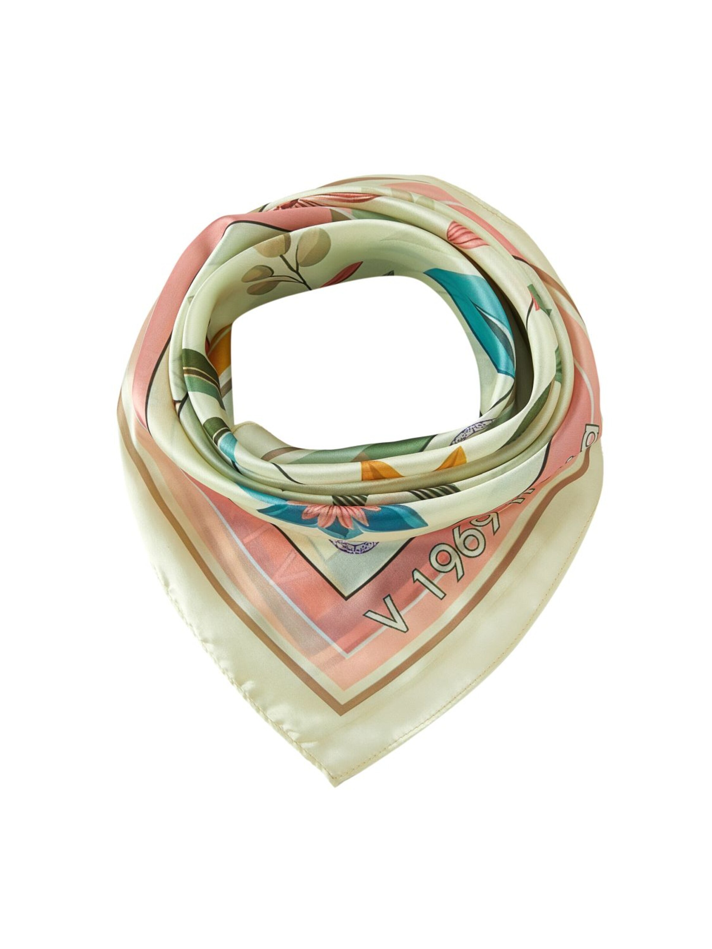 19V69 ITALIA Scarf 'Carré de soie Simple Nature' in Pink
