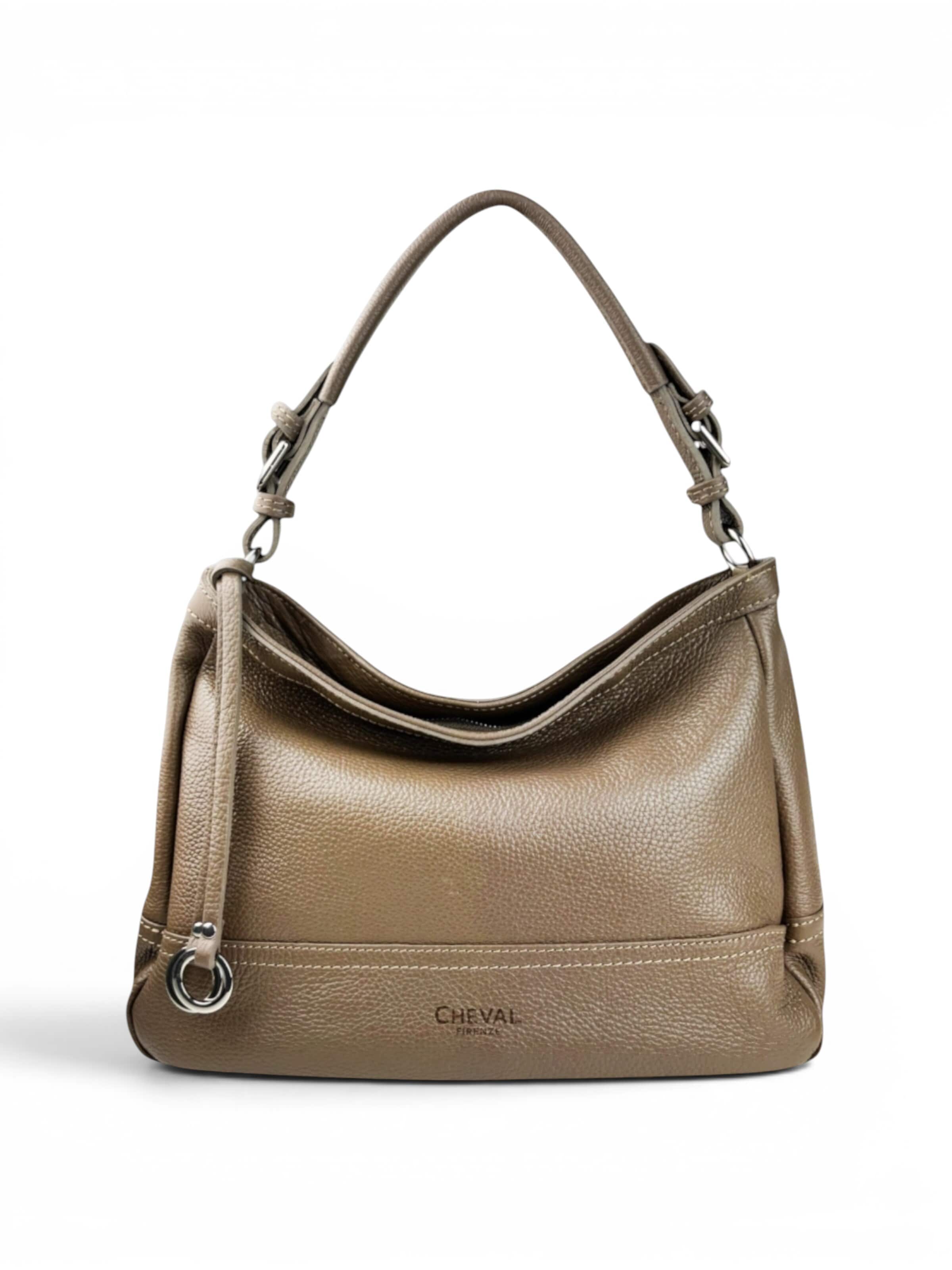 Cheval Firenze - Bolso de hombro 'Giuditta' en gris: frente