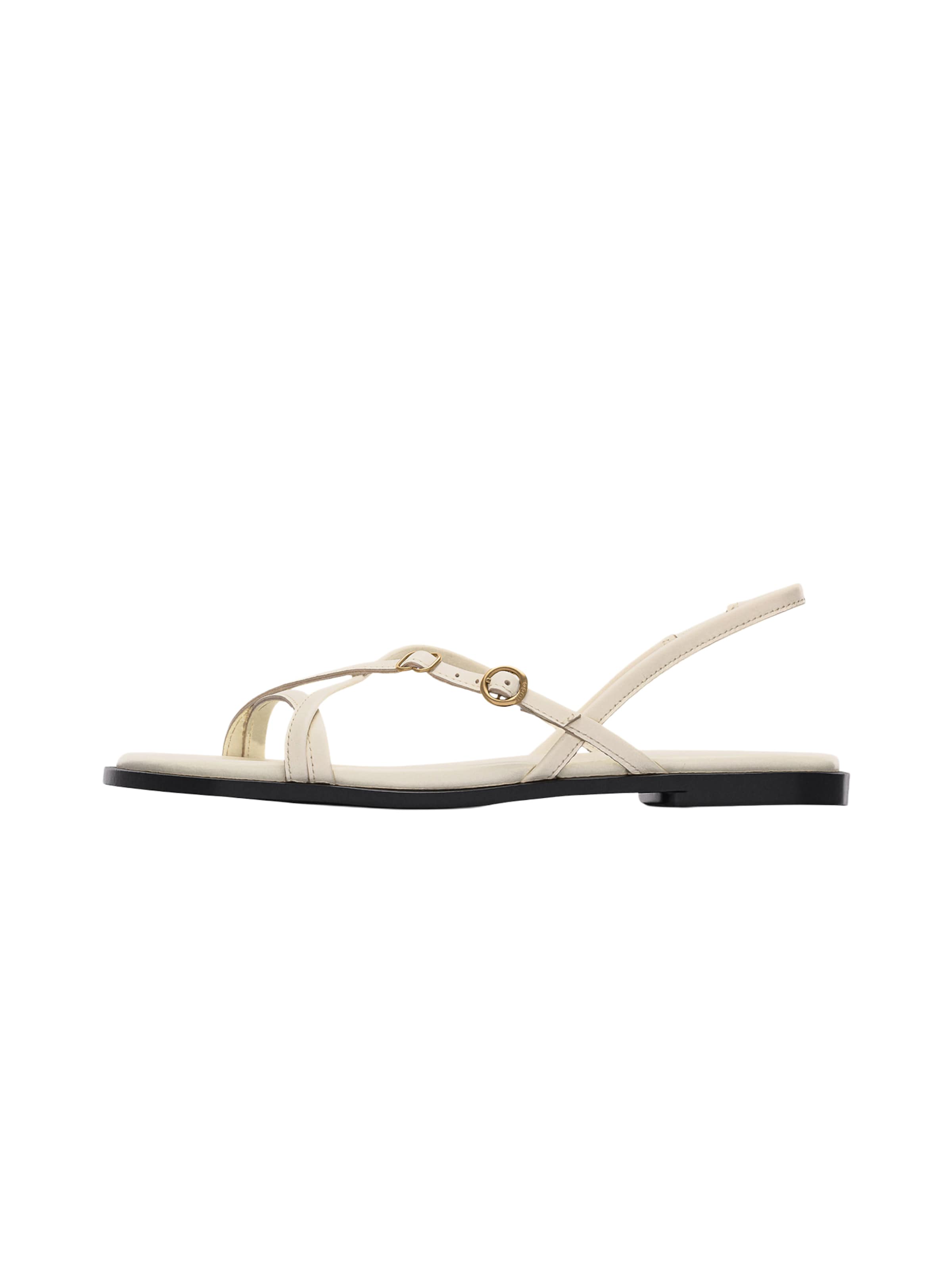 HUGO - Sandalias con hebilla 'Amaryl' en blanco: frente