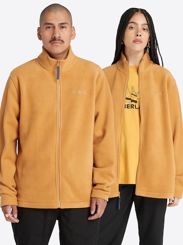 Veste en polaire TIMBERLAND en jaune : devant