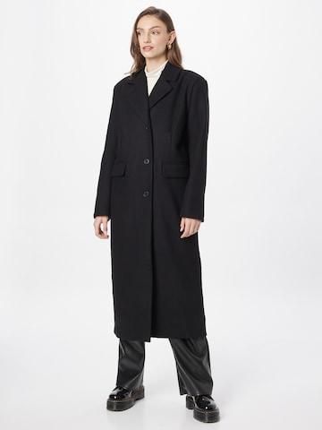 WEEKDAY Between-seasons coat 'Witt' in Black: front
