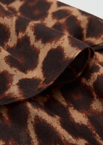 MANGO Scarf 'LEONA' in Brown