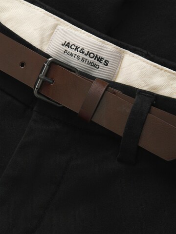 melns Jack & Jones Plus Piegulošs Bikses 'JPSTMARCO ADAM'
