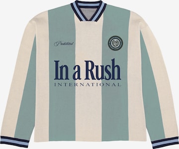 Pullover 'Overdrive' di Prohibited in verde: frontale