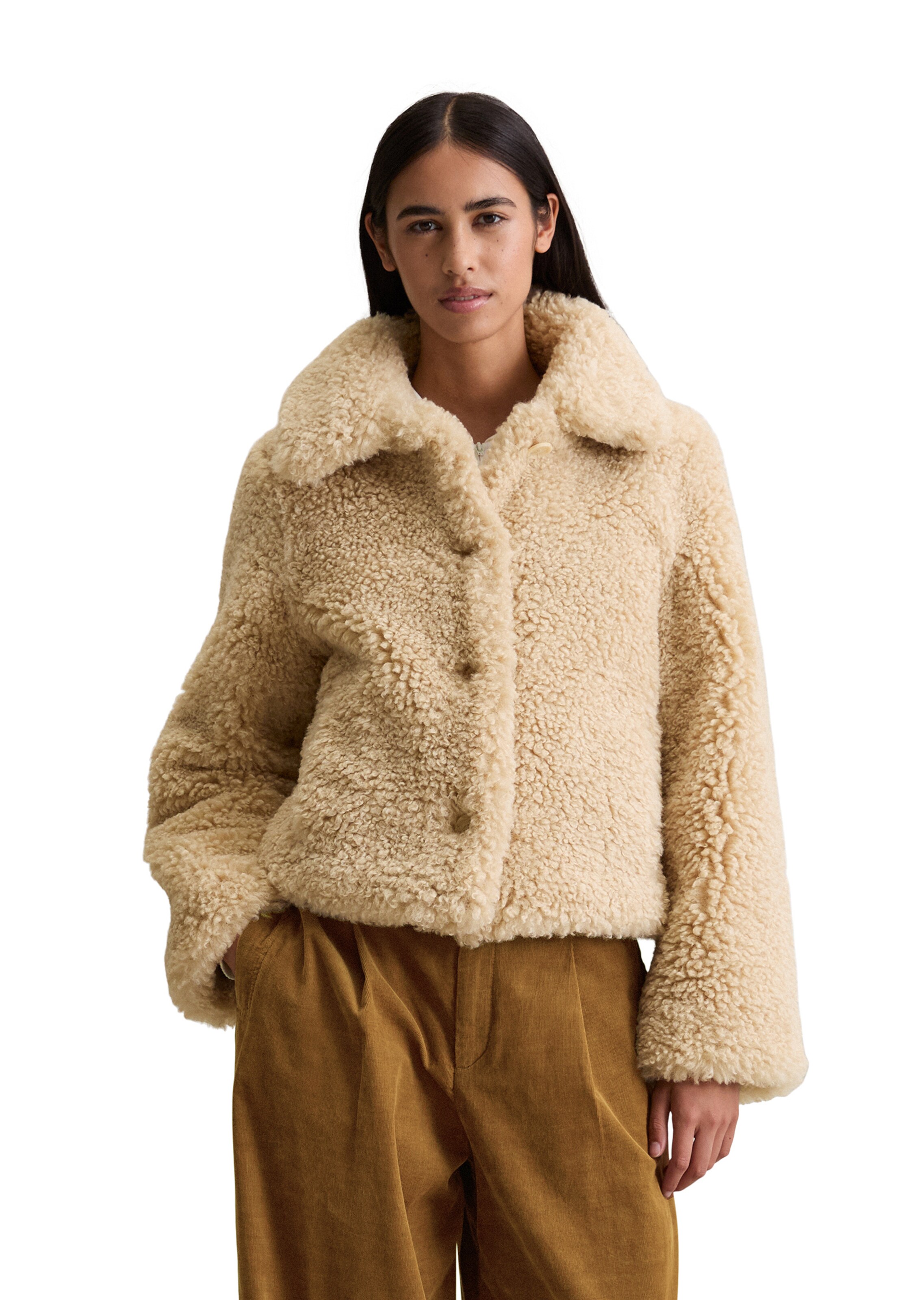 Marc O'Polo DENIM Between-season jacket in Beige: front