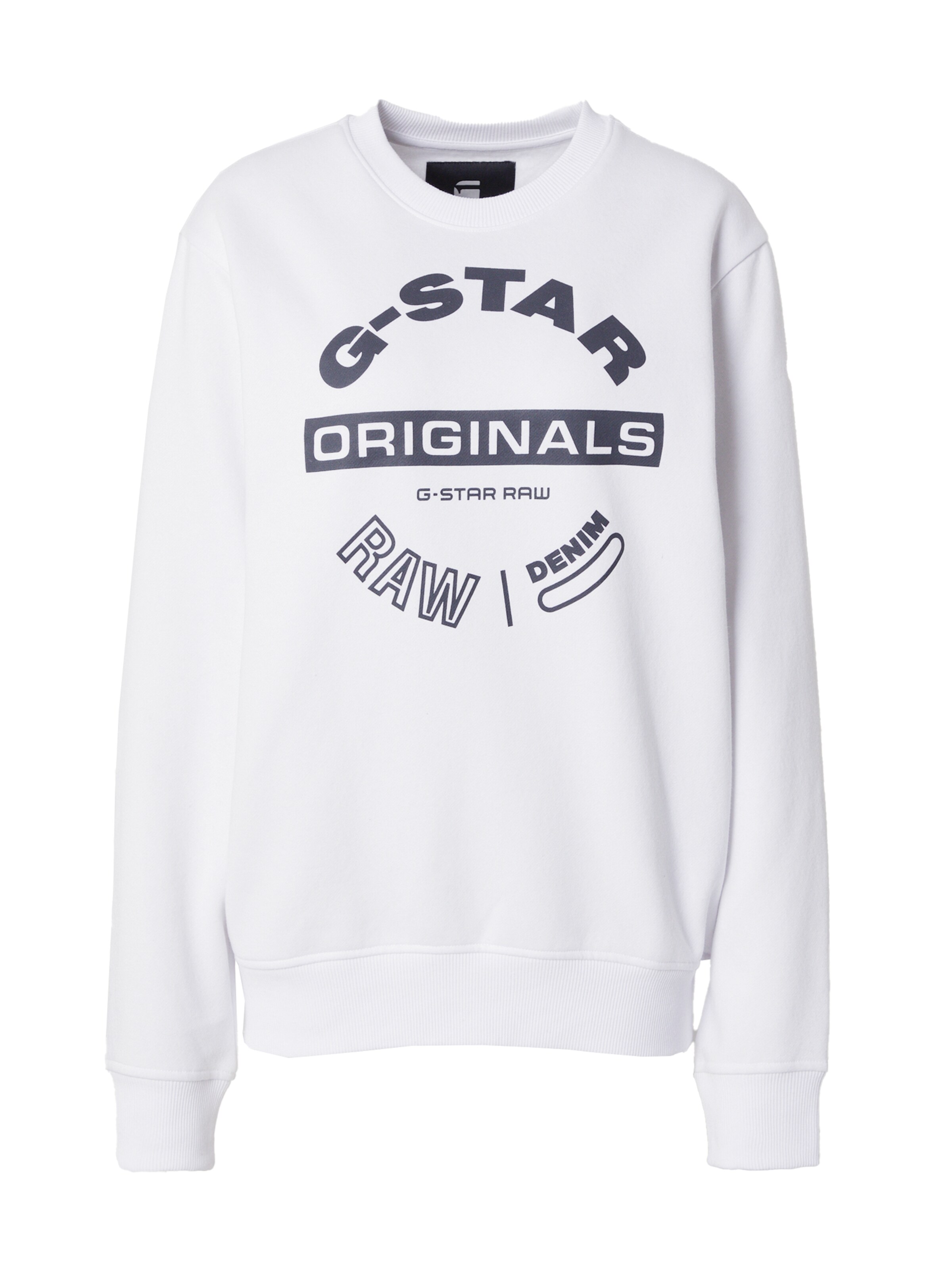 G-STAR Sweatshirt in White: front