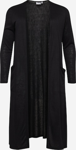 Cardigan 'Sumi' EVOKED en noir : devant