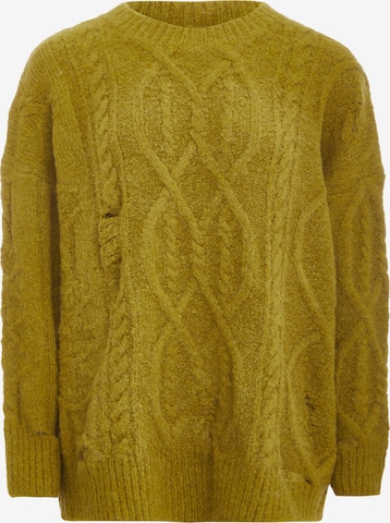 Tanuna - Pullover em amarelo: frente