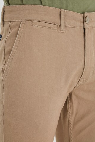 BLEND Skinny Chino Pants 'PELLINI' in Beige