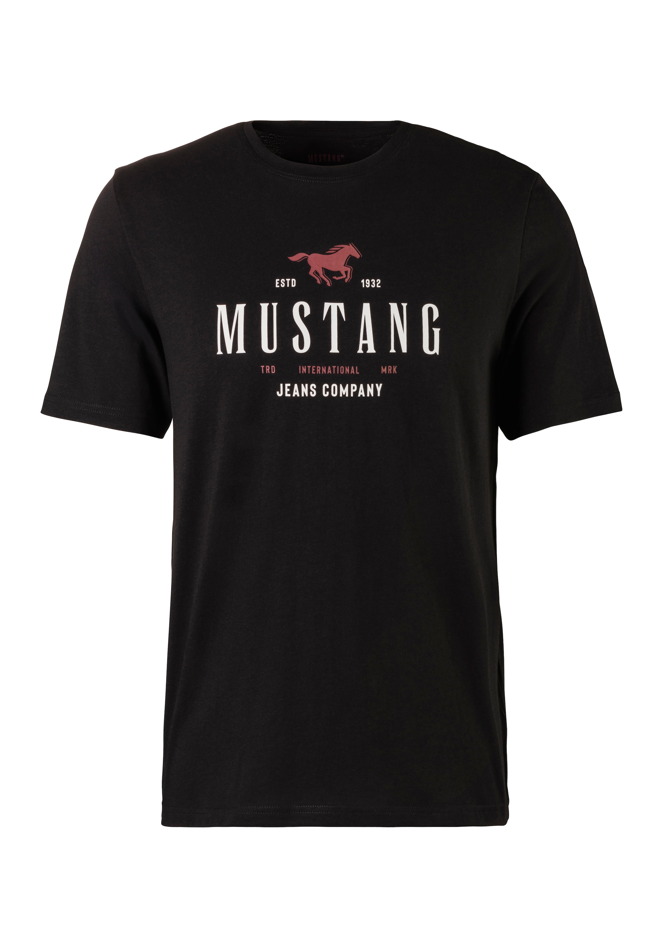 MUSTANG Shirt in Schwarz: Vorderseite