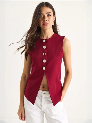Bianco Lucci Weste in Rot
