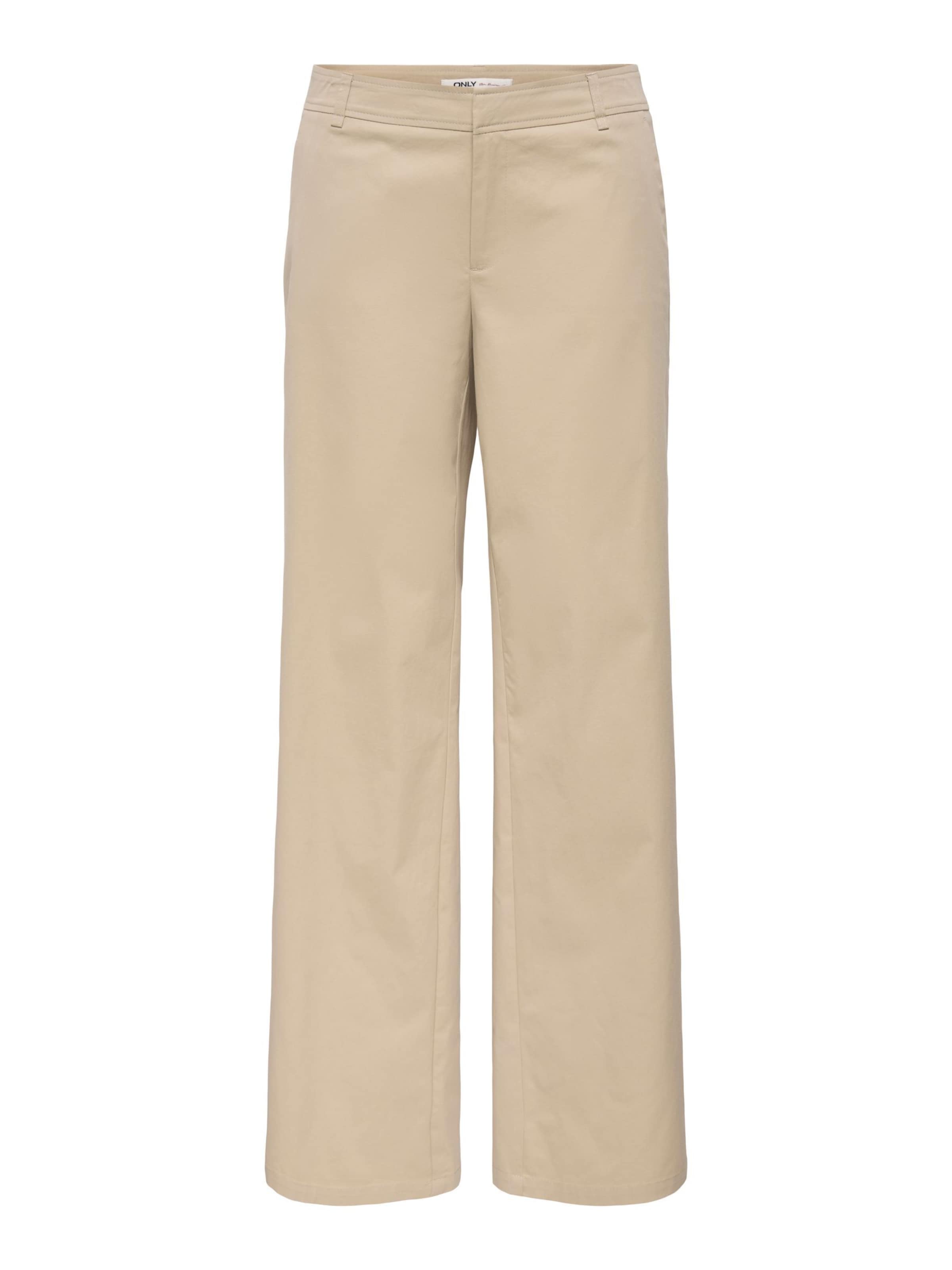 Wide Leg Pantalon chino 'ONLTanny' ONLY en beige : devant