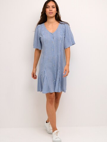 Robe 'Tiah' Cream en bleu