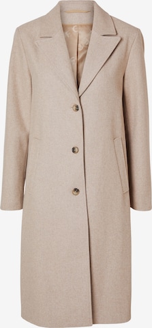 Manteau mi-saison 'ALMA' SELECTED FEMME en beige : devant