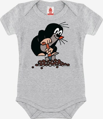 LOGOSHIRT Romper/Bodysuit 'Der kleine Maulwurf' in Grey: front