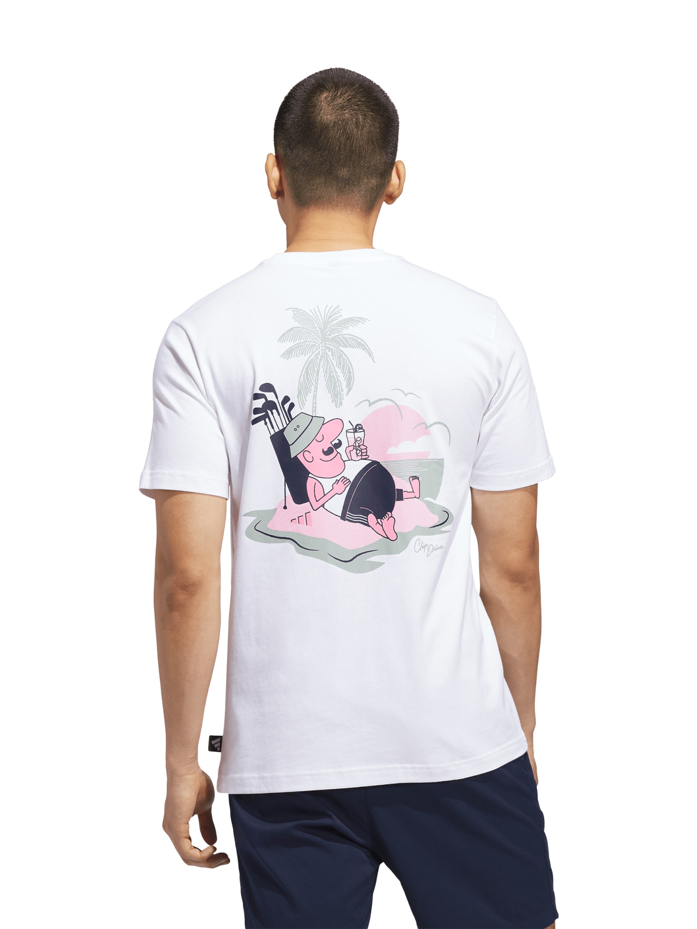 ADIDAS GOLF Performance Shirt 'Graphic' in White