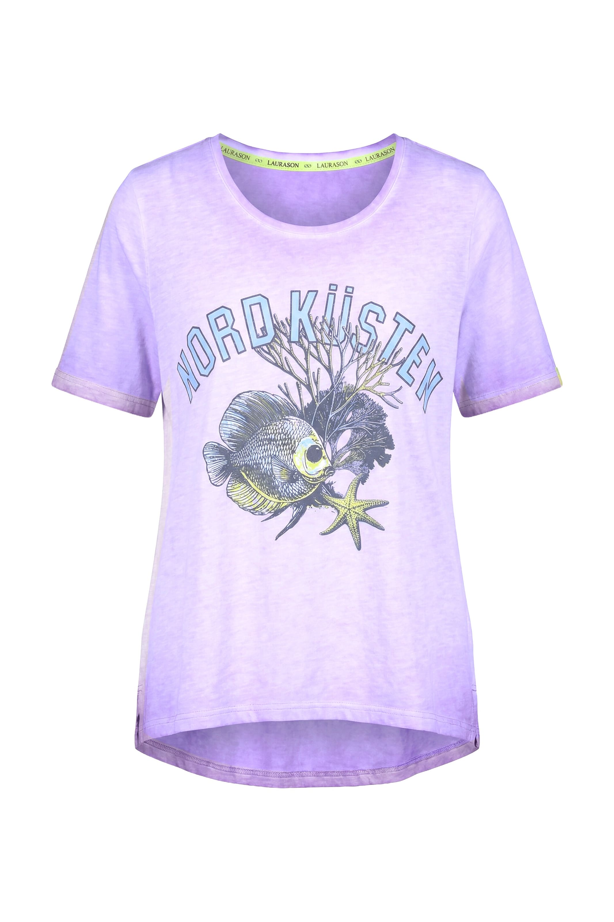 LAURASØN Shirt in Lila: voorkant