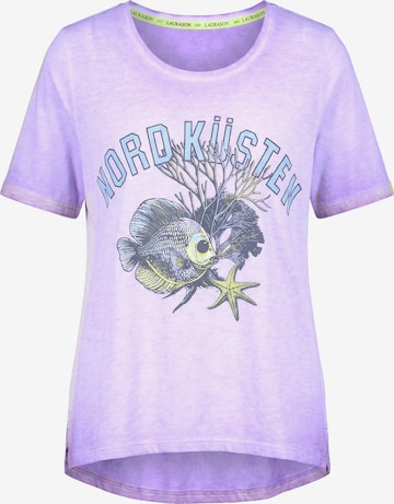 LAURASØN Shirt in Lila: voorkant