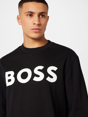 BOSS Sweatshirt 'WeBasic' in Zwart