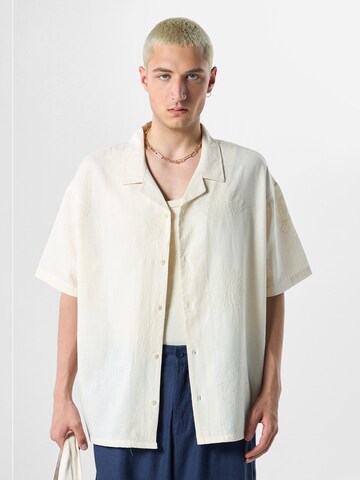Camicia 'Yucca' di VAMOS CLO in bianco: frontale