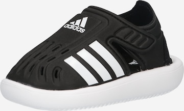 ADIDAS SPORTSWEAR Beach & Pool Shoes 'Closed-Toe Summer' in Black: front