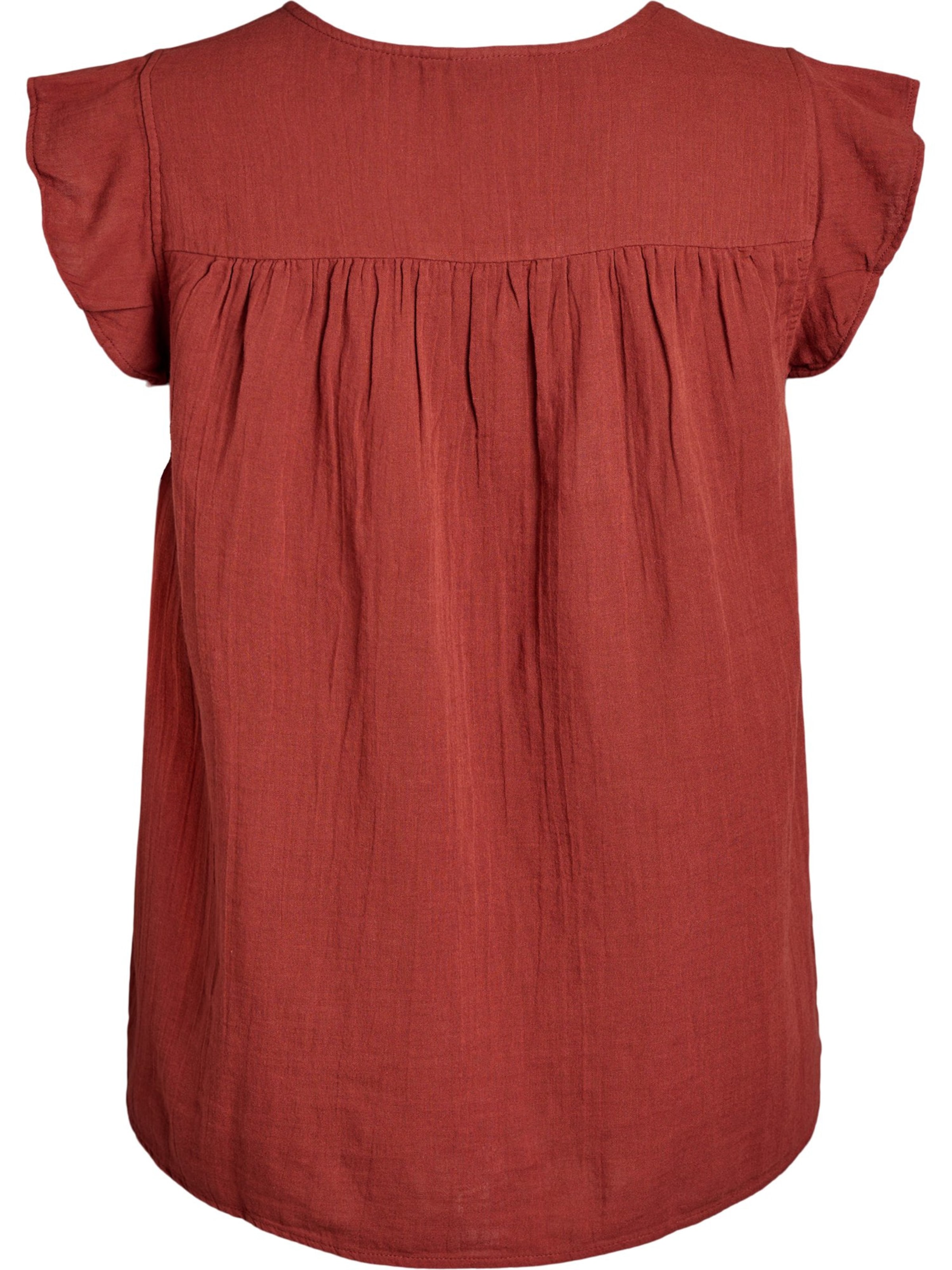 Zizzi Blouse 'Vvivu' in Red