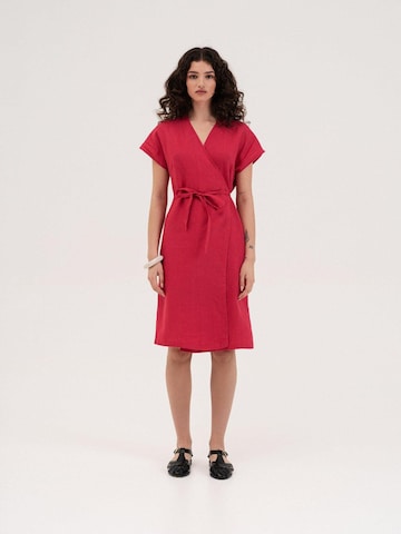 AmourLinen Dress 'Olivia' in Pink: front