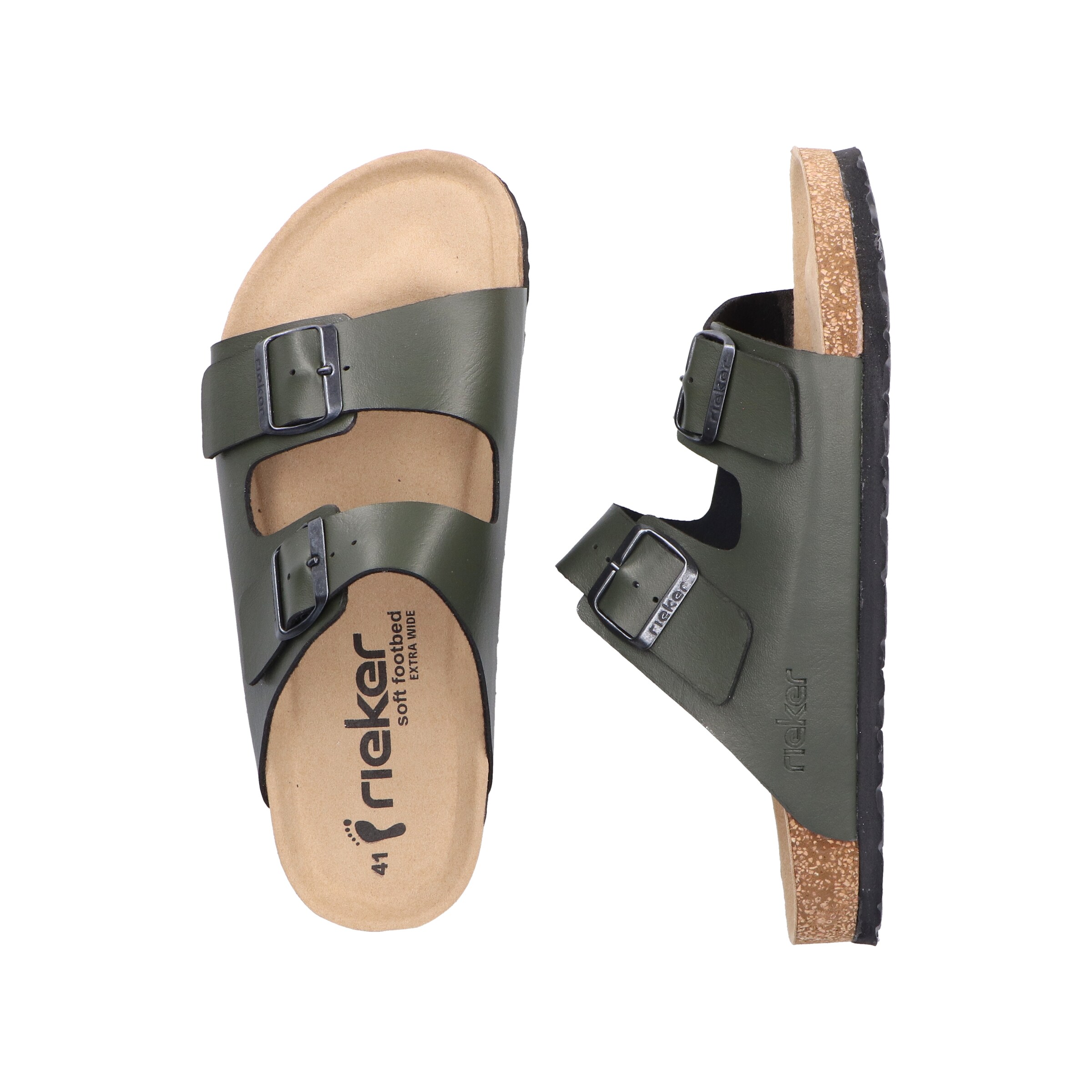 Rieker Mules in Green