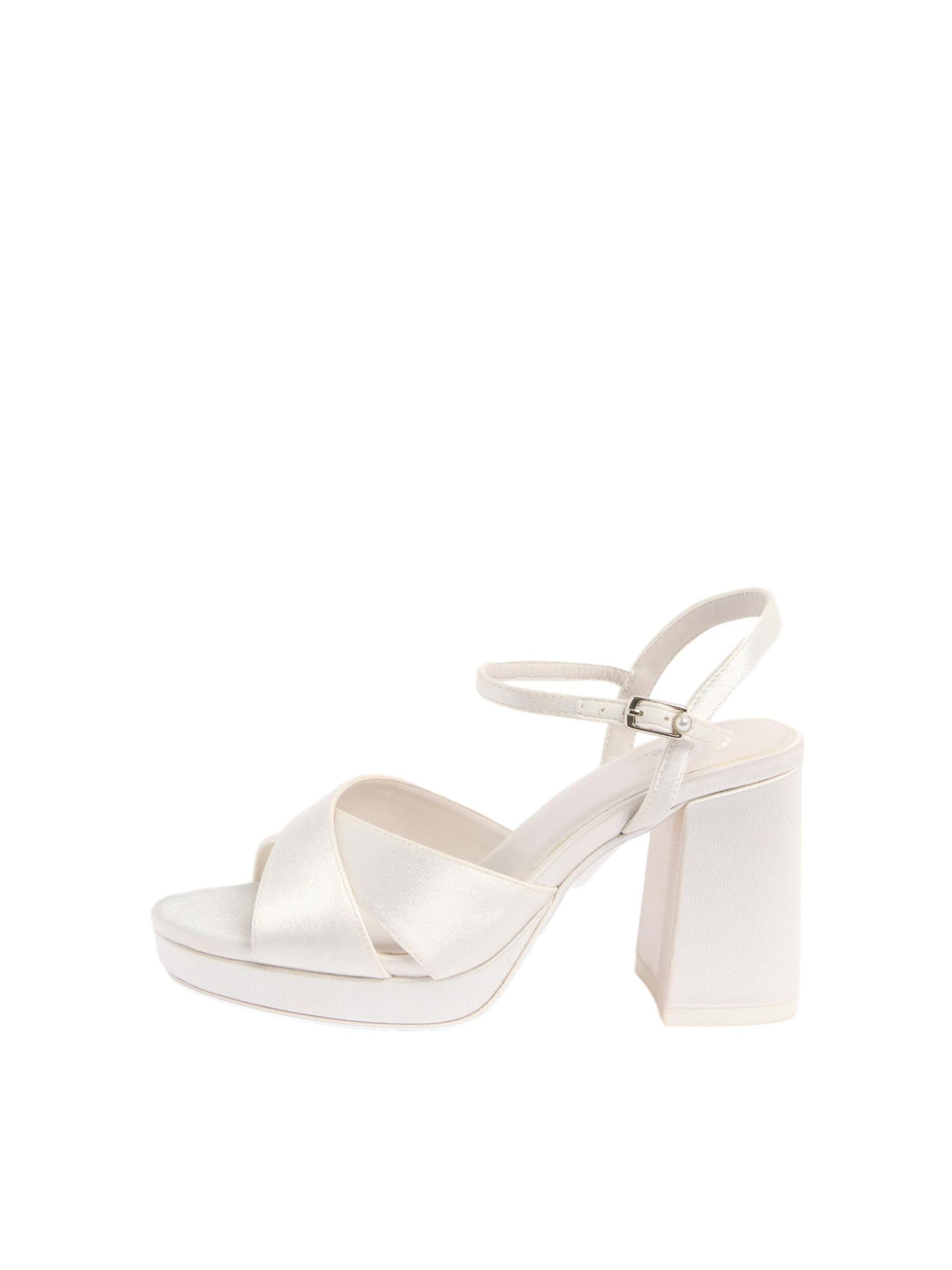 Friends Like These Sandales à lanières en blanc perle, Vue avec produit