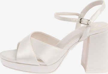 Friends Like These Sandalen met riem in Wit: voorkant
