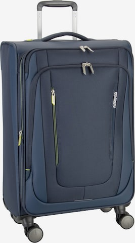 American Tourister Trolley in Blau: Vorderseite